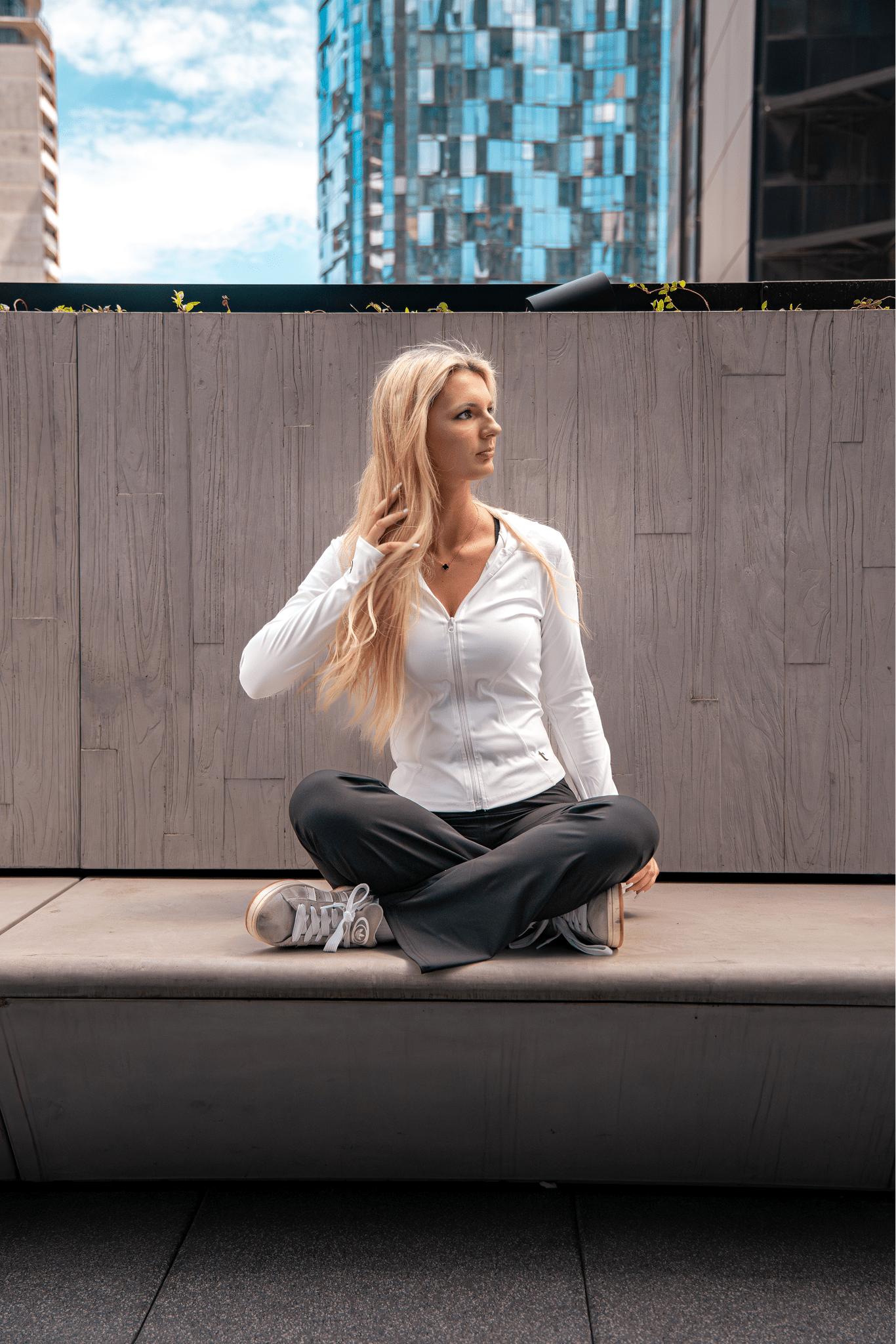 Women’s Sculpt Hooded Zip Jacket - Outerwear - Titanium Empire