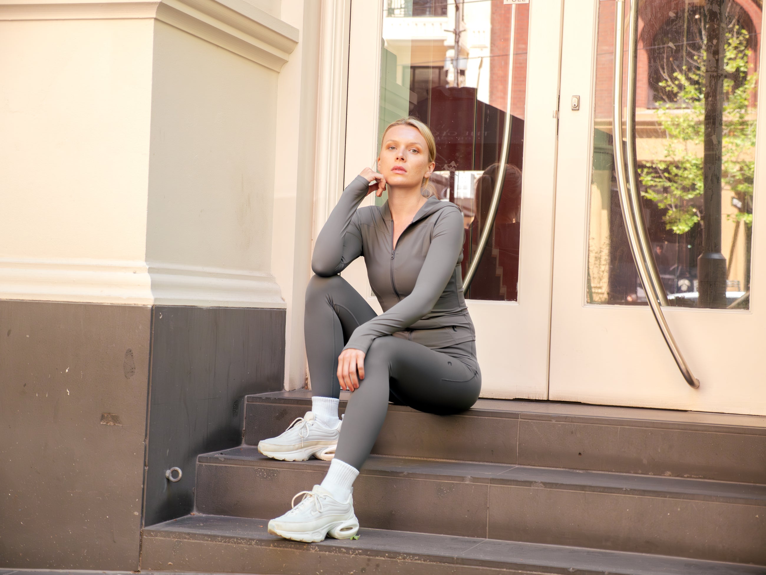 Women’s Performance Ribbed Tights - Bottoms - Titanium Empire