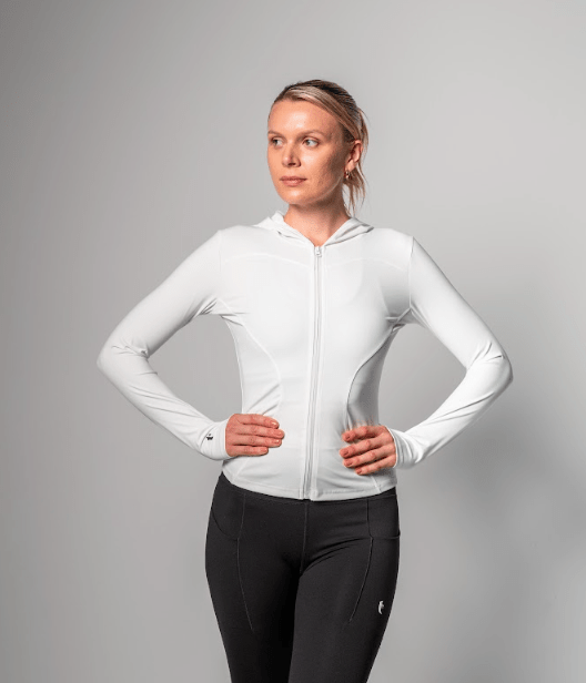 Women’s Sculpt Hooded Zip Jacket - Outerwear - Titanium Empire