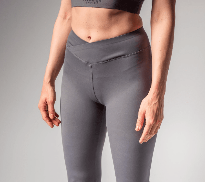 Women’s Crossover Leggings - Bottoms - Titanium Empire