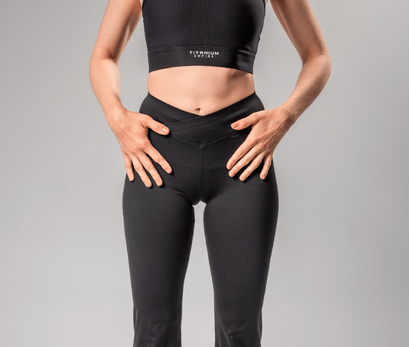 Women’s Crossover Leggings - Bottoms - Titanium Empire