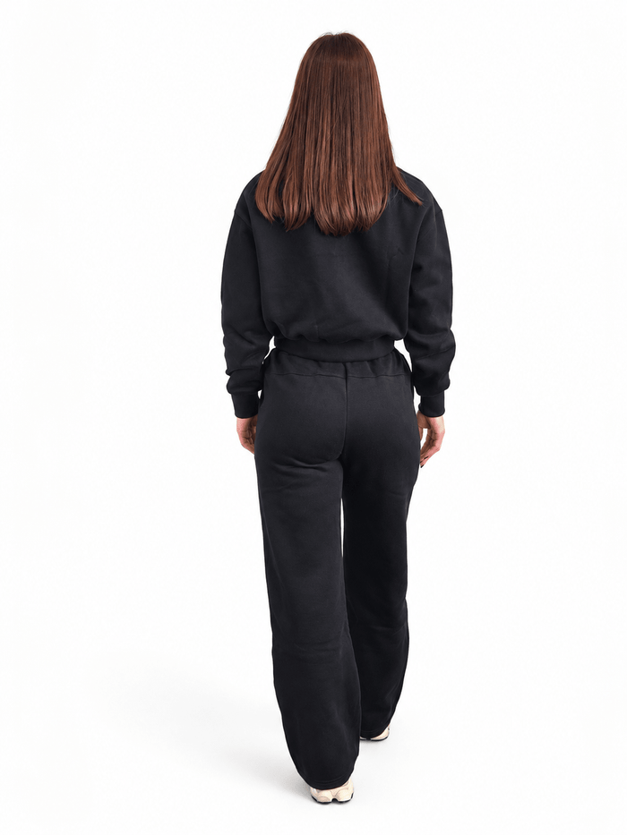 Women's Crop 3/4 zip jumper - Tops - Titanium Empire